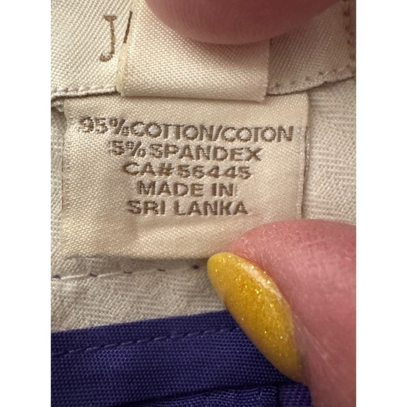 J.Crew No. 2 Pencil Skirt Womens 2 Royal Purple Cotton Spandex Stretch Office - Picture 5 of 7